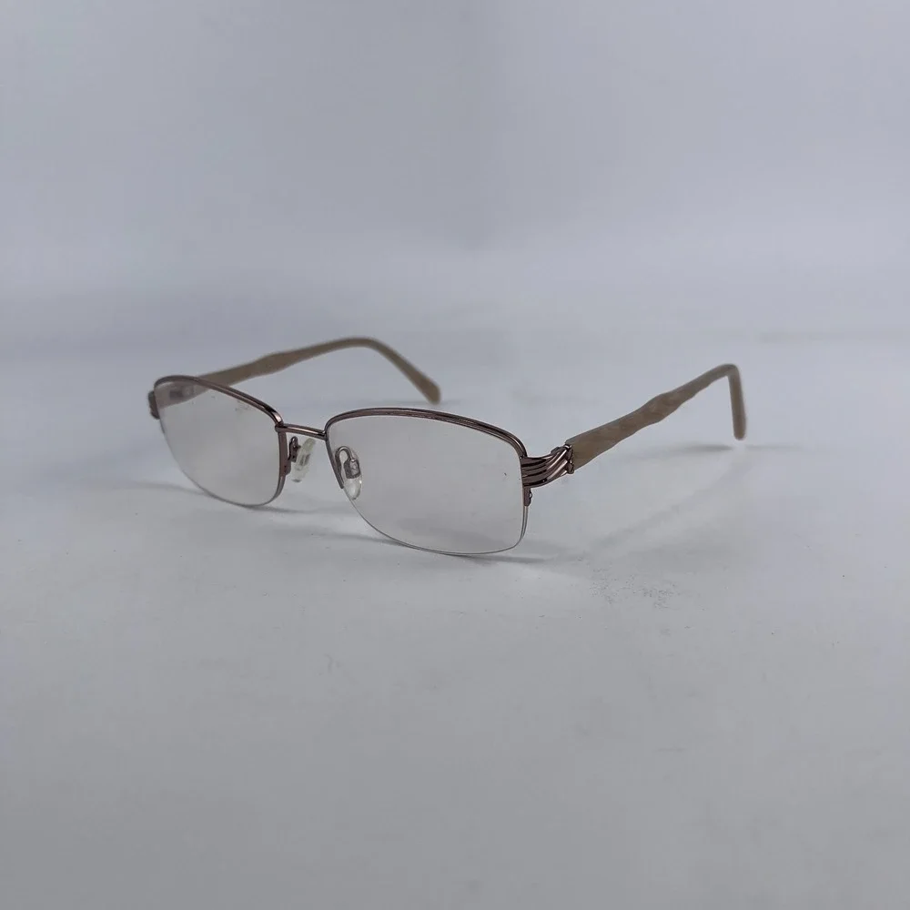 Sophia Loren's Zyloware 097 Women's Eyeglasses Frame Brown Half‎ Rim 54-17 mm